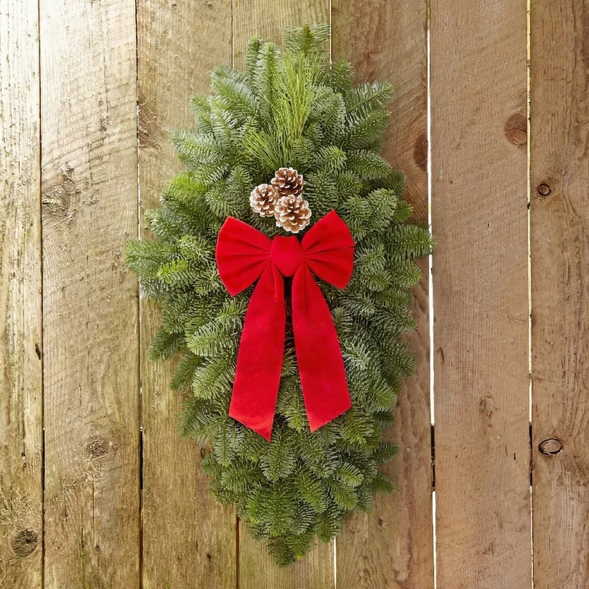 Noble Fir Door Swag