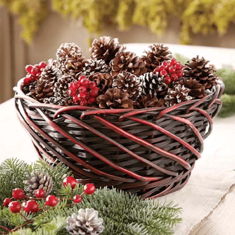 Rustic Pine Cone Gift Basket