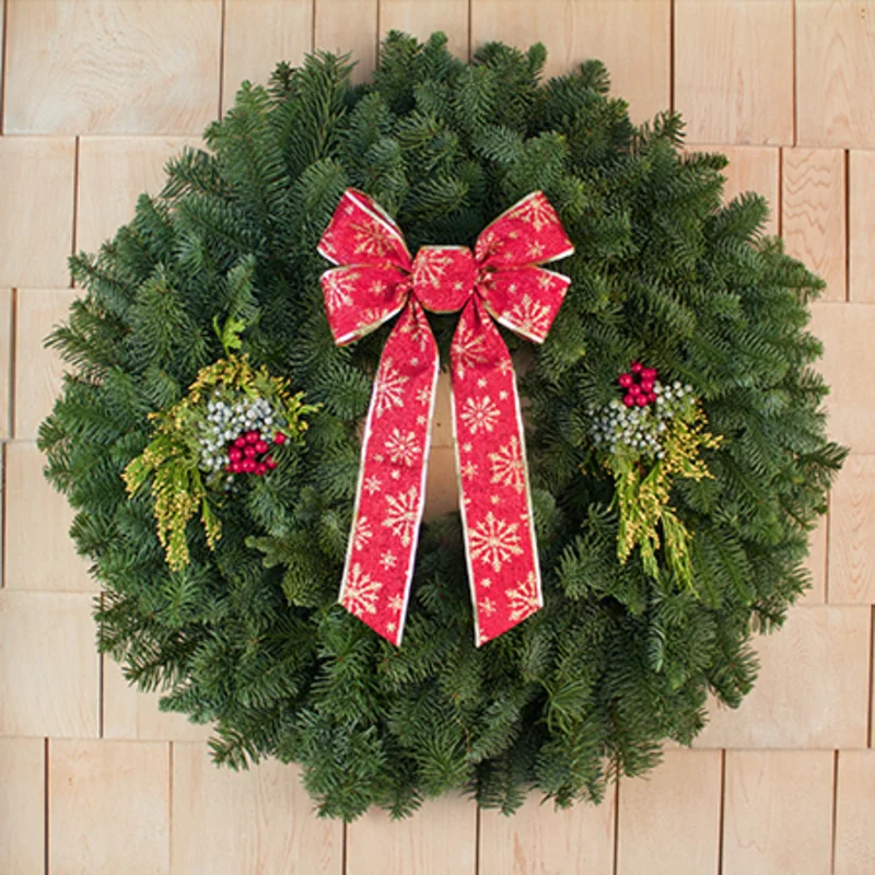 28" Mixed Evergreen Gift Wreath
